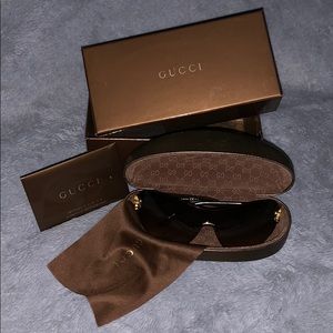 Gucci Shield Sunglasses!